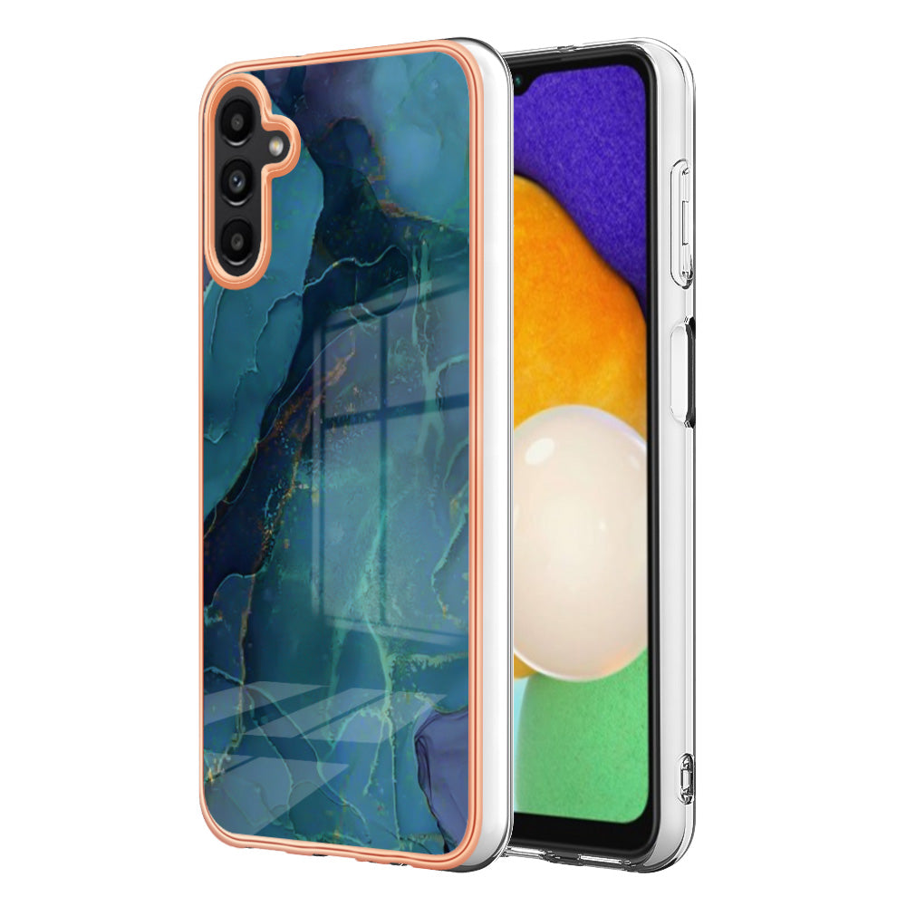 TPU Case for Samsung Galaxy A14 5G Electroplating IMD Phone Shell YB IMD Series-16 Style E Marble Pattern 2.0mm Phone Cover TPU Case for Samsung Galaxy A14 5G Electroplating IMD Phone Shell YB IMD Series-16 Style E Marble Pattern 2.0mm Phone Cover